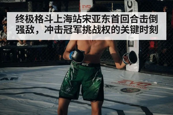 终极格斗上海站宋亚东首回合击倒强敌，冲击冠军挑战权的关键时刻
